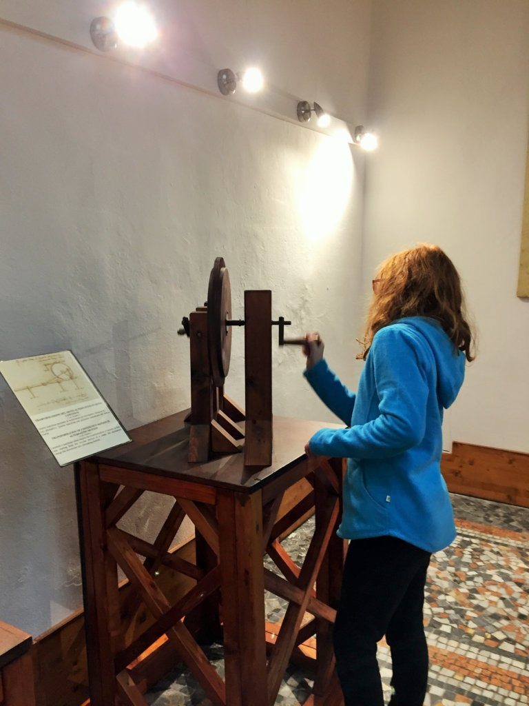 Hands-on Inventions of Leonardo Da Vinci in Florence, Italy