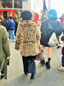 People watching for fashion in Harajuku, Tokyo, Japan